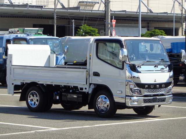 R5 三菱 キャンター 2t 平ボディ垂直P/G付*未使用車*