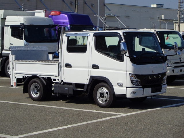 R4 三菱 キャンター 2t 平ボディ Wキャブ 垂直P/G付