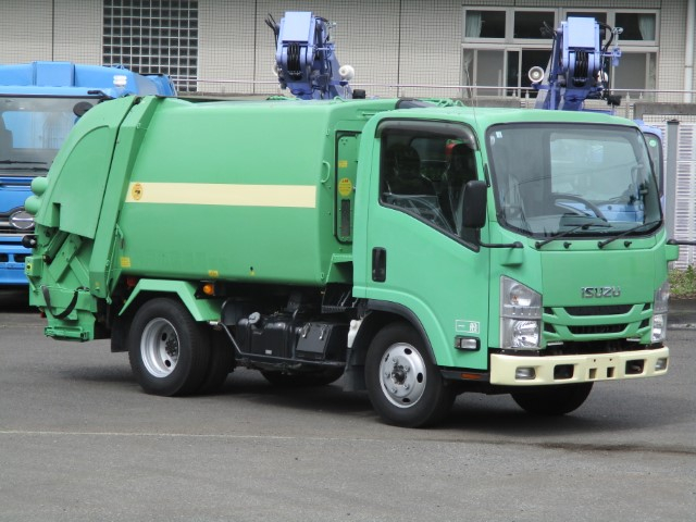 H28　いすゞエルフ　2tプレス式塵芥車　4.3立米