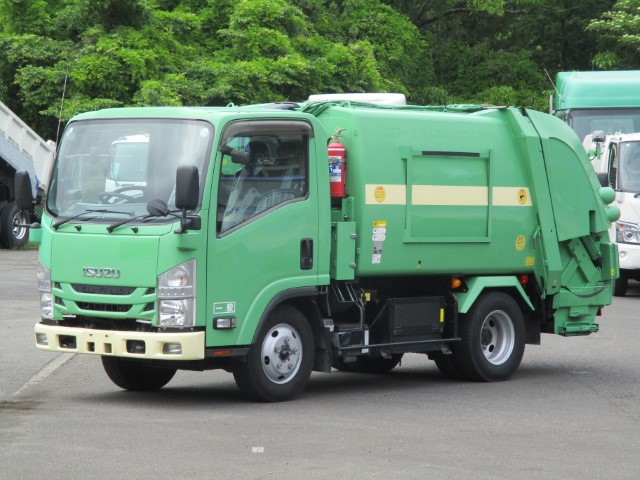 H28　いすゞエルフ　2tプレス式塵芥車　4.3立米
