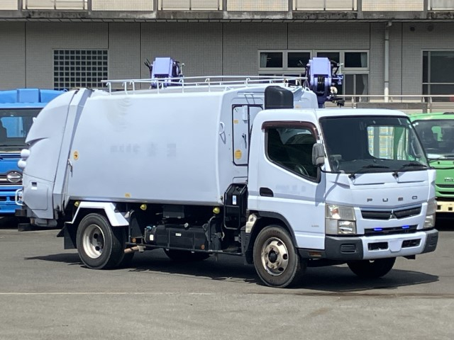 H29　三菱キャンター　3.5tプレス式塵芥車　高容積仕様　8.3立米