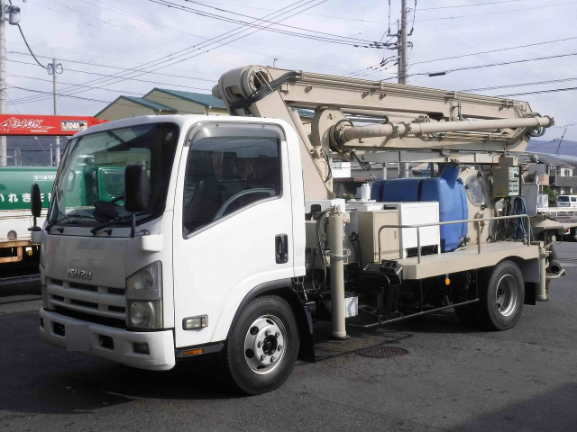 H21 いすゞ エルフ 小型コンクリートポンプ 極東製スクイーズ式