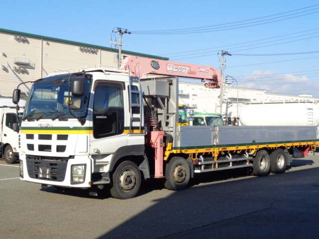 H22 いすゞギガ アルミブロック平ボディ クレーン付き