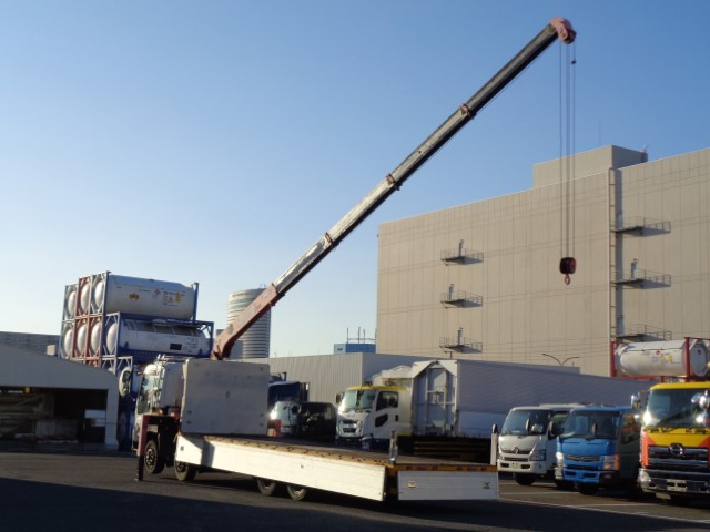 H22 いすゞギガ アルミブロック平ボディ クレーン付き