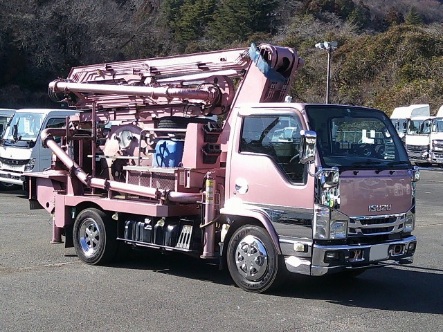 H30 いすゞエルフ 極東製スクイーズ式コンクリートポンプ車
