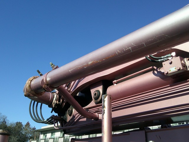 H30 いすゞエルフ 極東製スクイーズ式コンクリートポンプ車