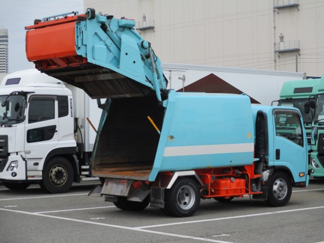 H26 いすゞエルフ プレス式塵芥車6.9立米 高容積
