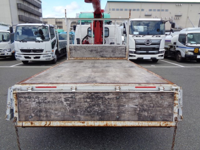 H30 いすゞエルフ クレーン付き平ボディ 3段フックイン