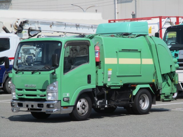H25 いすゞエルフ プレス式塵芥車4.3立米